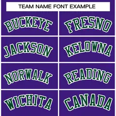 Purple Green-White Varsity Full-Snap Letterman Jacket 3
