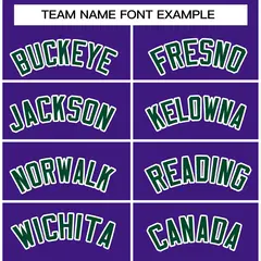 Purple Green-White Varsity Full-Snap Letterman Jacket 5