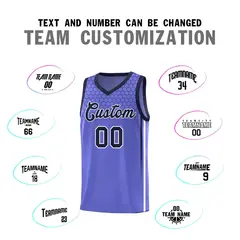 Purple Honeycomb Pattern Sports Uniform Basketball Jersey 4