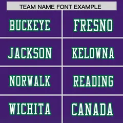 Purple Kelly Green Gradient Side Pattern Football Jersey 3