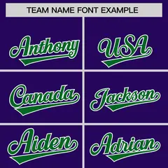 Purple Kelly Green Lace-Up Neck Hockey Hoodie 3