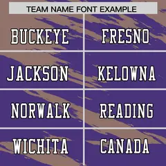 Purple Khaki Scratch Pattern Authentic Football Jersey 3