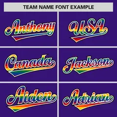 Purple LGBT Rainbow Pride Month Letterman Baseball Jacket 5