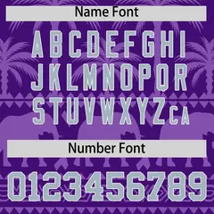 Purple Light Purple Graffiti Pattern Bossinia Baseball Jersey 4