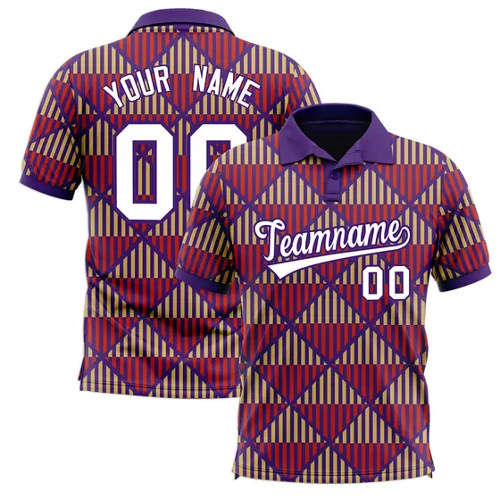 Purple Lingge Sunshine Polo Shirt