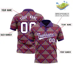 Purple Lingge Sunshine Polo Shirt 2