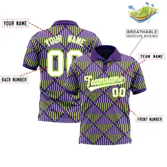 Purple Lingge Sunshine Polo Shirt 2