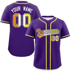 Purple Maverique Pride Month Baseball Jersey