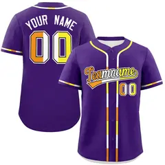Purple Maverique Pride Month Baseball Jersey 1