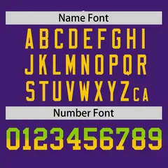 Purple Neon Green Gold Gradient Side Baseball Jersey 4