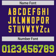 Purple Neon Green Gold Gradient Sides Football Jersey 4
