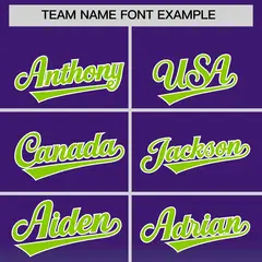 Purple Neon Green Gradient Varsity Letterman Full-Snap Jacket Hoodie 5