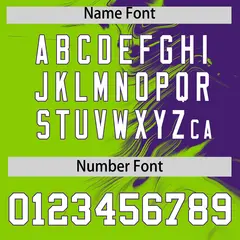 Purple Neon Green Ink Pattern Authentic Baseball Jersey 4