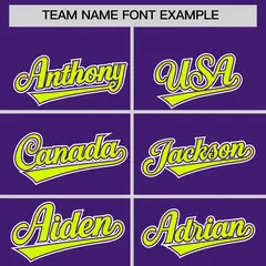 Purple Neon Green Raglan Varsity Full-Snap Letterman Jacket Hoodie 5