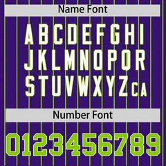 Purple Neon Green Stripe Raglan Sleeves Baseball Jersey 4