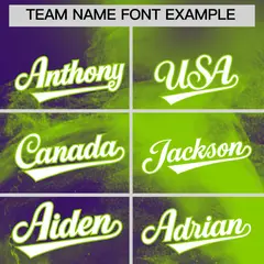 Purple Neon Green White Skeleton Graffiti Baseball Jersey 3