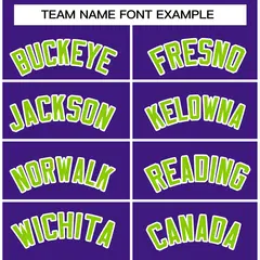Purple Neon Green-White Varsity Full-Snap Letterman Jacket 5