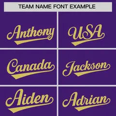 Purple Old Gold Graffiti Wind Mark Baseball Jersey 3
