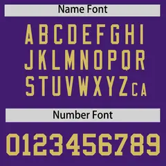 Purple Old Gold Graffiti Wind Mark Baseball Jersey 4