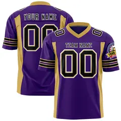 Purple Old Gold Insert Color Authentic Football Jersey