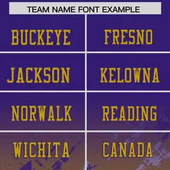 Purple Old Gold Star Gradient Flag Football Jersey 3