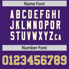 Purple Old Gold Star Pattern Raglan Sleeves Football Jersey 4