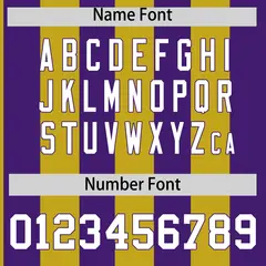 Purple Old Gold Stripe Two-Button Softball Jersey 4