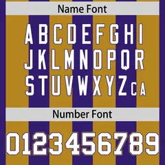 Purple Old Gold Thick Stripe Authentic Football Jersey 4