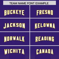 Purple Old Gold Vertical Gradient Stripe Football Jersey 3