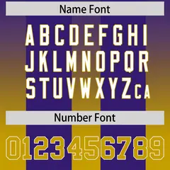 Purple Old Gold Vertical Gradient Stripe Football Jersey 4