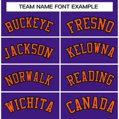Purple Orange-Black Varsity Full-Snap Letterman Jacket 5