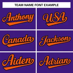 Purple Orange-Black Varsity Full-Snap Letterman Jacket 5
