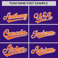 Purple Orange Color Block K-Ribbon Varsity Letterman Jacket 3