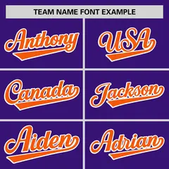 Purple Orange Color Block Varsity Letterman Baseball Jacket 3