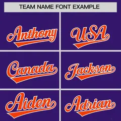 Purple Orange Floral Gradient Full Button Baseball Jersey 3