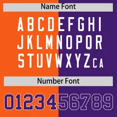 Purple Orange Four Squares Performance Polo Shirt 4