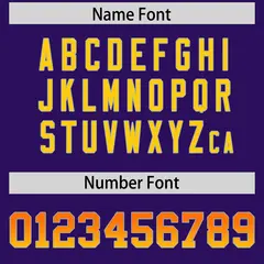 Purple Orange Gold Gradient Sides Football Jersey 4