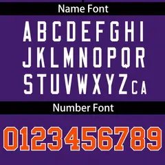 Purple Orange Gradient Ribbed Authentic Baseball Jersey 4