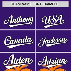 Purple Orange Graffiti Pattern Bossinia Baseball Jersey 3