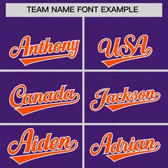 Purple Orange L Pattern Raglan Sleeves Varsity Letterman Jacket 3