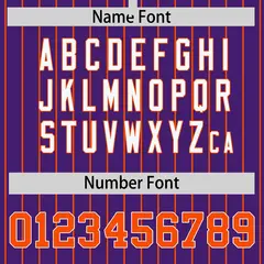Purple Orange Pinstripe Raglan Full-Snap Letterman Baseball Jacket 4