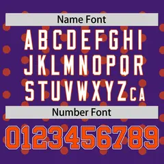 Purple Orange Polka Dot Graffiti Authentic Baseball Jersey 4