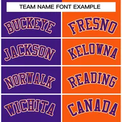 Purple Orange-Purple Two Tone Split Varsity Full-Snap Letterman Jacket 5