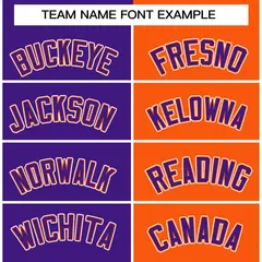 Purple Orange-Purple Two Tone Split Varsity Full-Snap Letterman Jacket 5