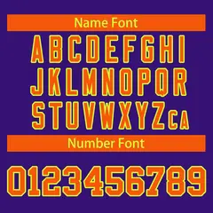 Purple Orange Raglan Full-Snap Varsity Letterman Baseball Jacket 6