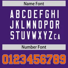 Purple Orange Raglan Sleeves Authentic Football Jersey 4
