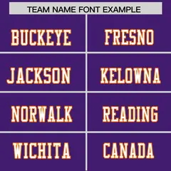 Purple Orange Shoulder Star Pattern Flag Football Jersey 3