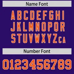 Purple Orange Split Graffiti Raglan Sleeve Baseball Jersey 4