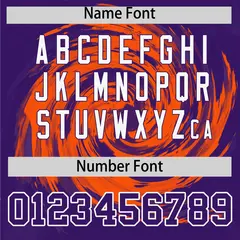 Purple Orange Swirl Graffiti Baseball Jersey 4