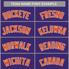 Purple Orange-White Classic Casual Basketball Jersey 3